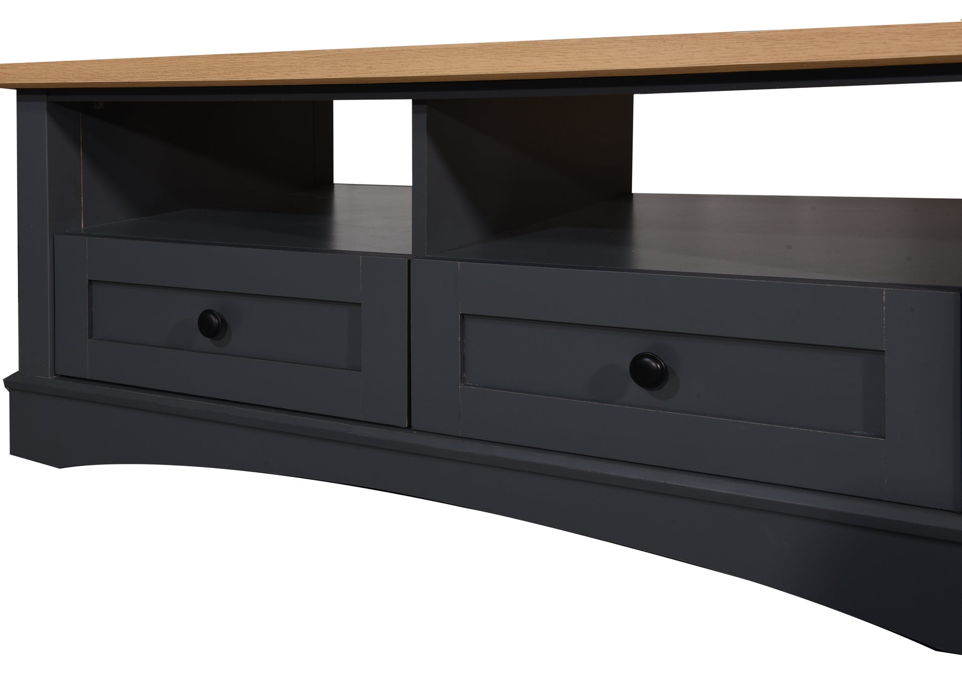 Carden Dark Grey 2 Drawer Coffee Table