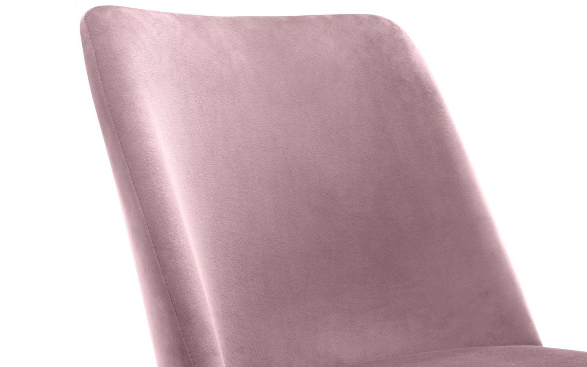 Dusky Pink Velvet Dining Chair