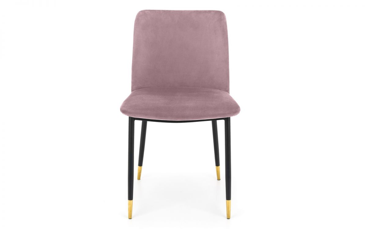 Dusky Pink Velvet Dining Chair