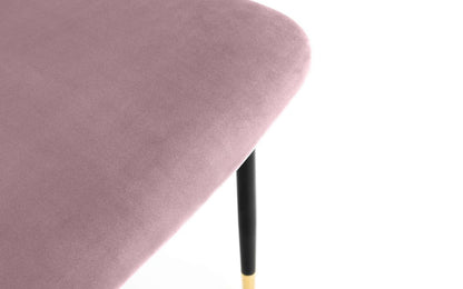 Dusky Pink Velvet Dining Chair