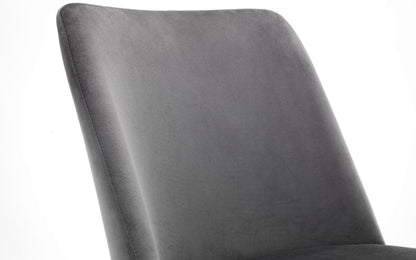 Grey Velvet Dining Chair