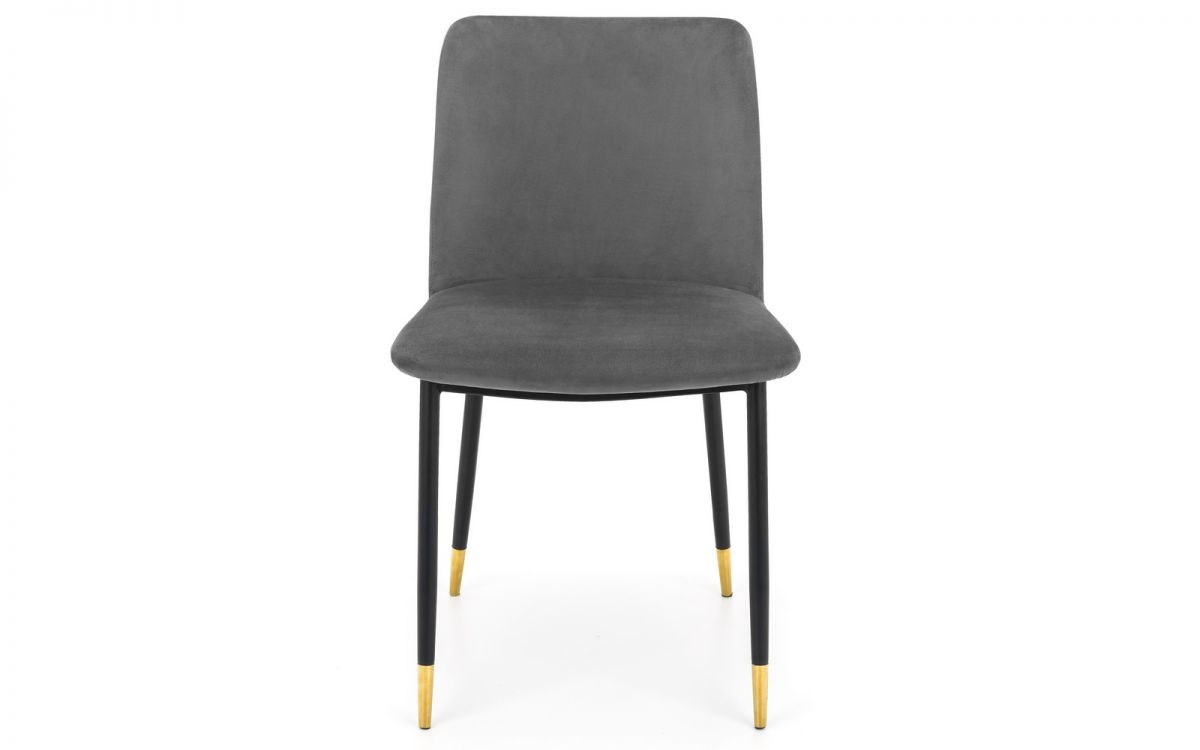 Grey Velvet Dining Chair