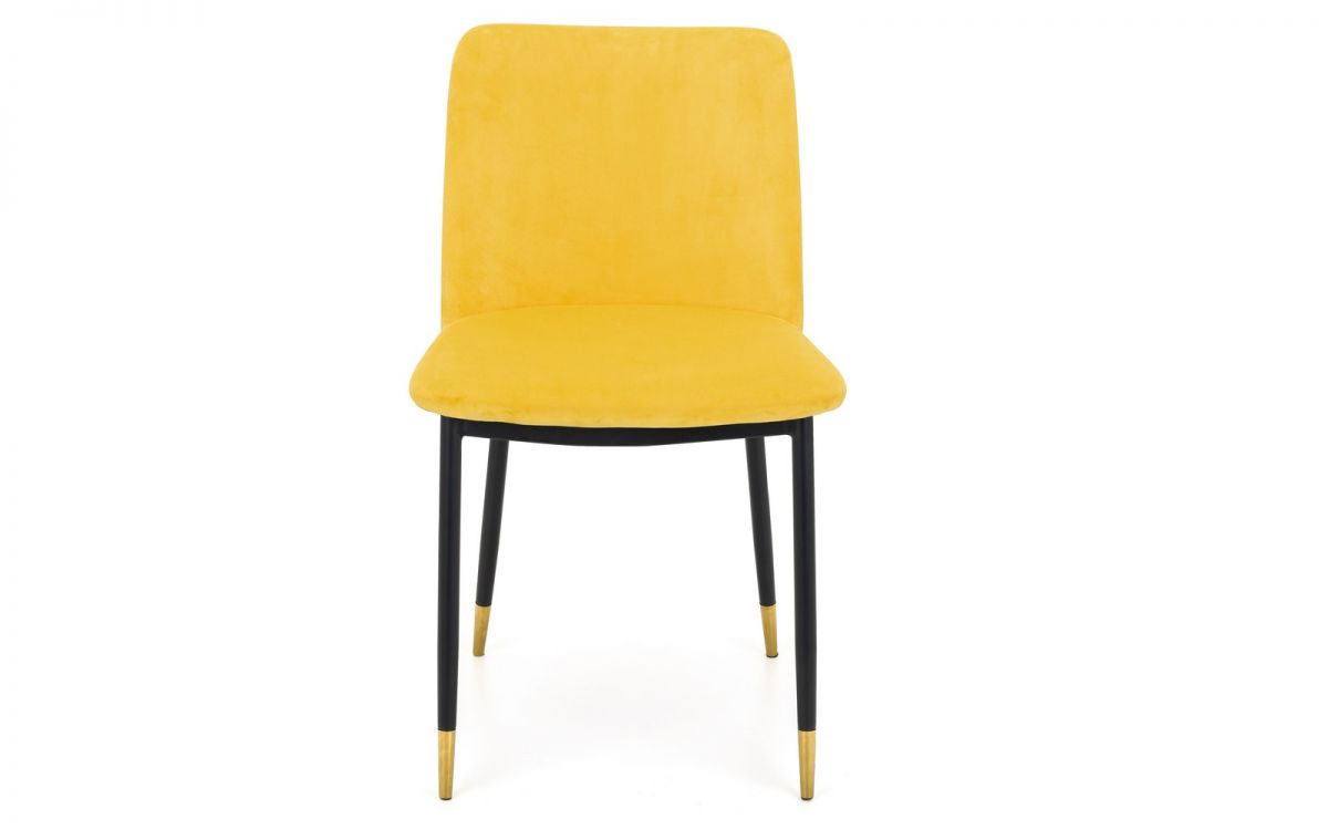 Mustard Velvet Dining Chair