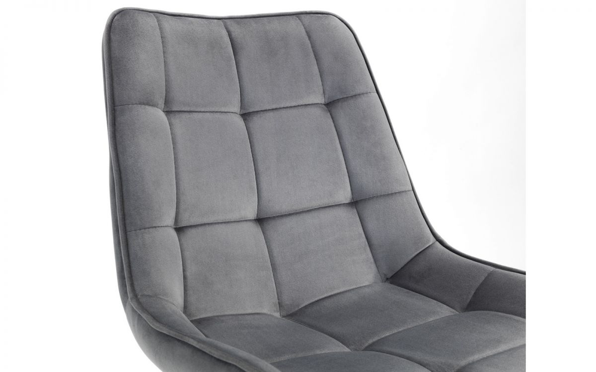 Grey Velvet Dining Chair