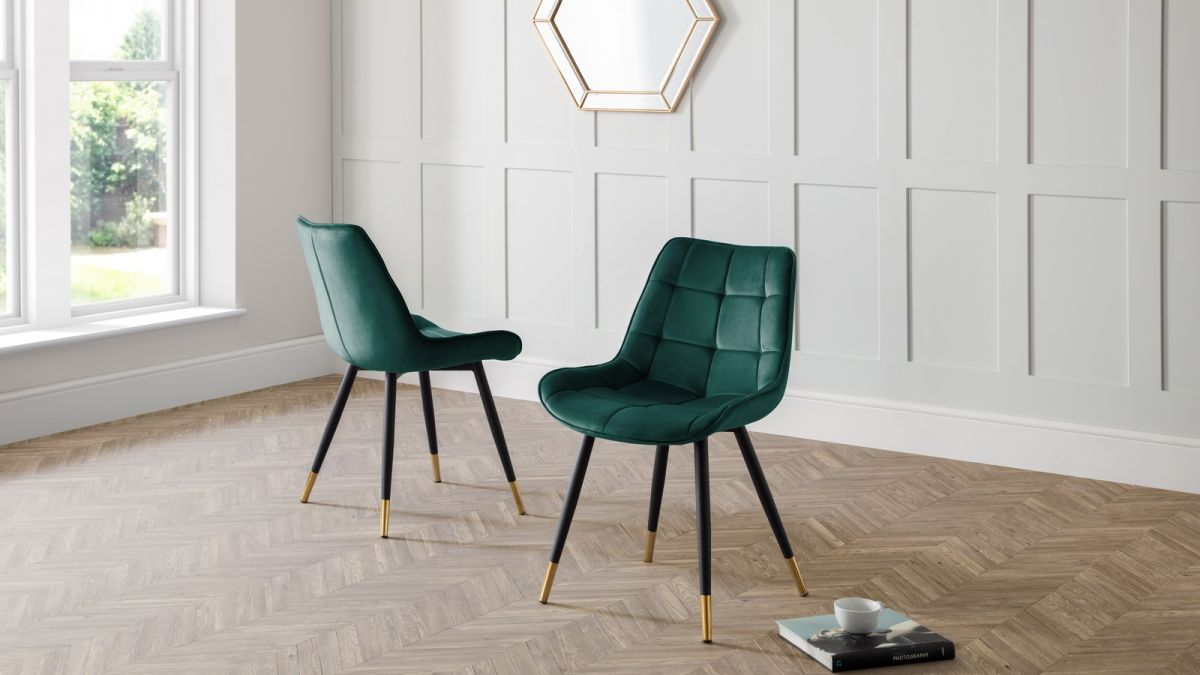 Green Velvet Dining Chair