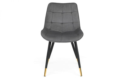 Grey Velvet Dining Chair