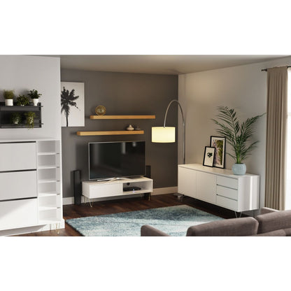 Monaco 2 Door 3 Drawer White Cabinet collection