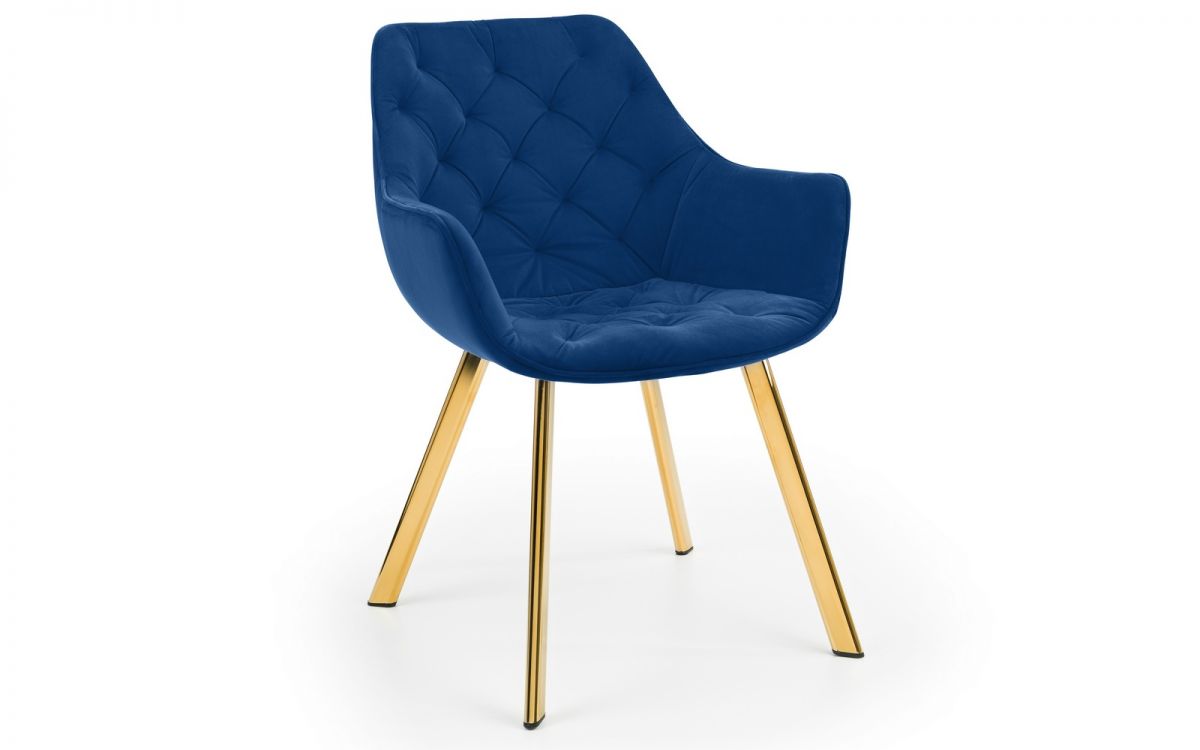 Lorenzo Blue or Grey Dining Chair - Elegant Furnish