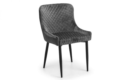 Luxe Velvet Grey Dining Chair