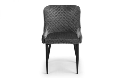 Luxe Velvet Grey Dining Chair