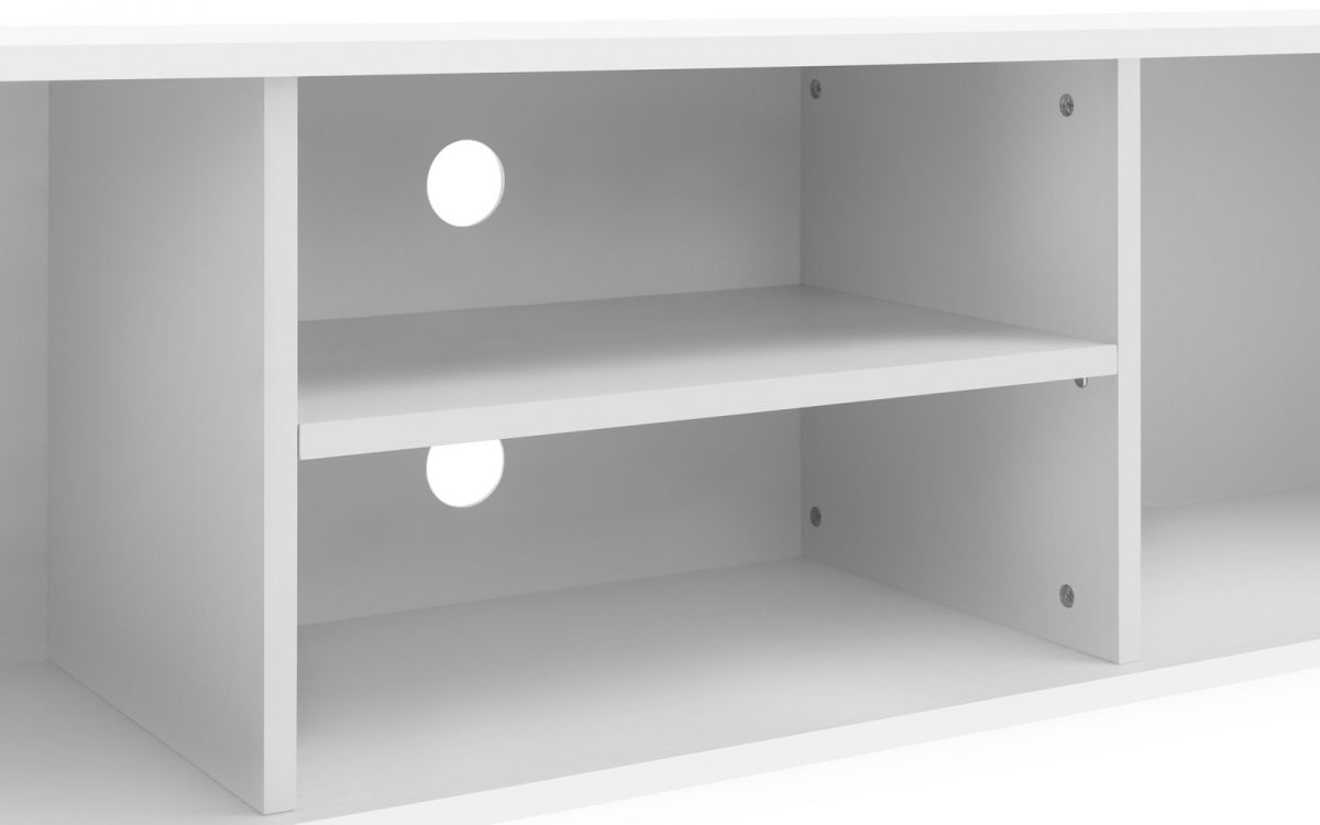 White TV Cabinet shelves