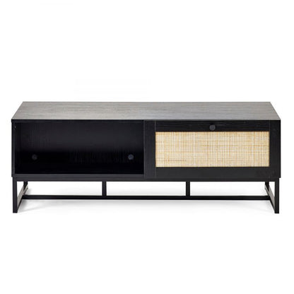 Black 2 Drawer Coffee Table