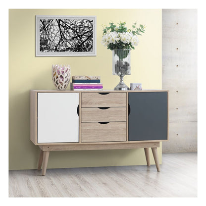 Oak Sideboard with 2 Doors and 3 Drawers