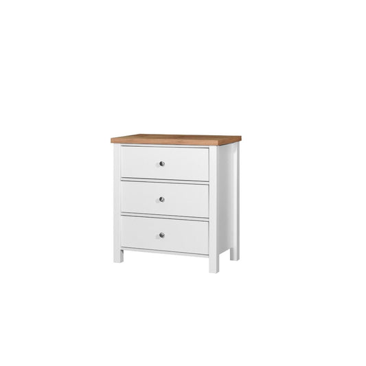 White 3 Drawer Chest