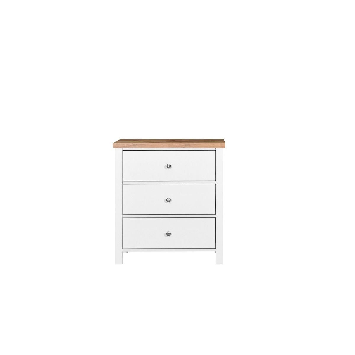 White 3 Drawer Chest