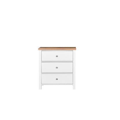 White 3 Drawer Chest