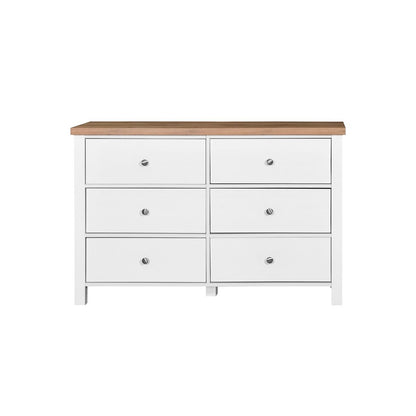 White 6 Drawer Chest