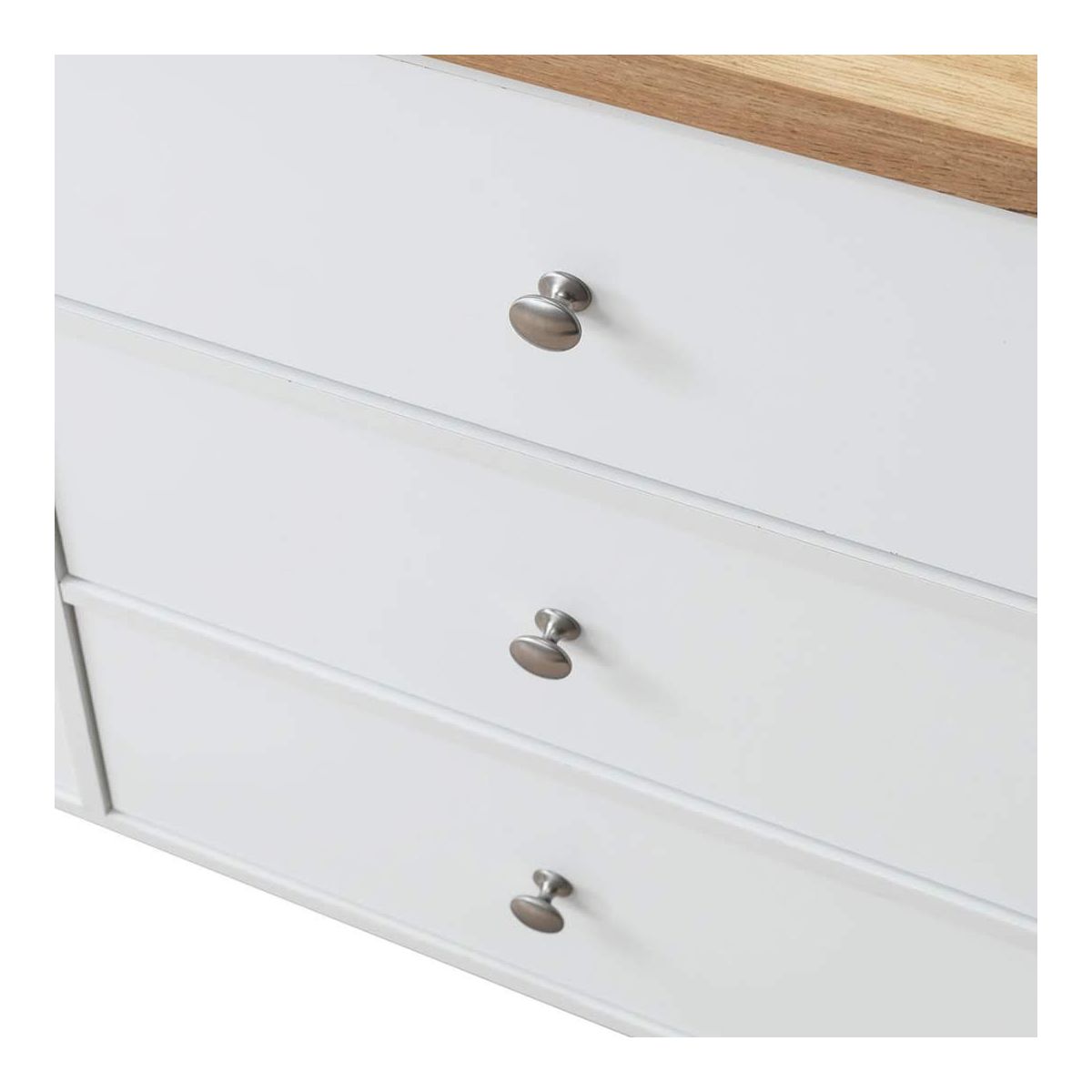 White 6 Drawer Chest