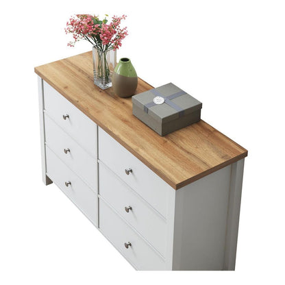 White 6 Drawer Chest