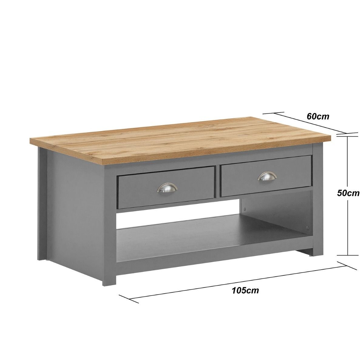 Lisbon Grey Coffee Table Measurements