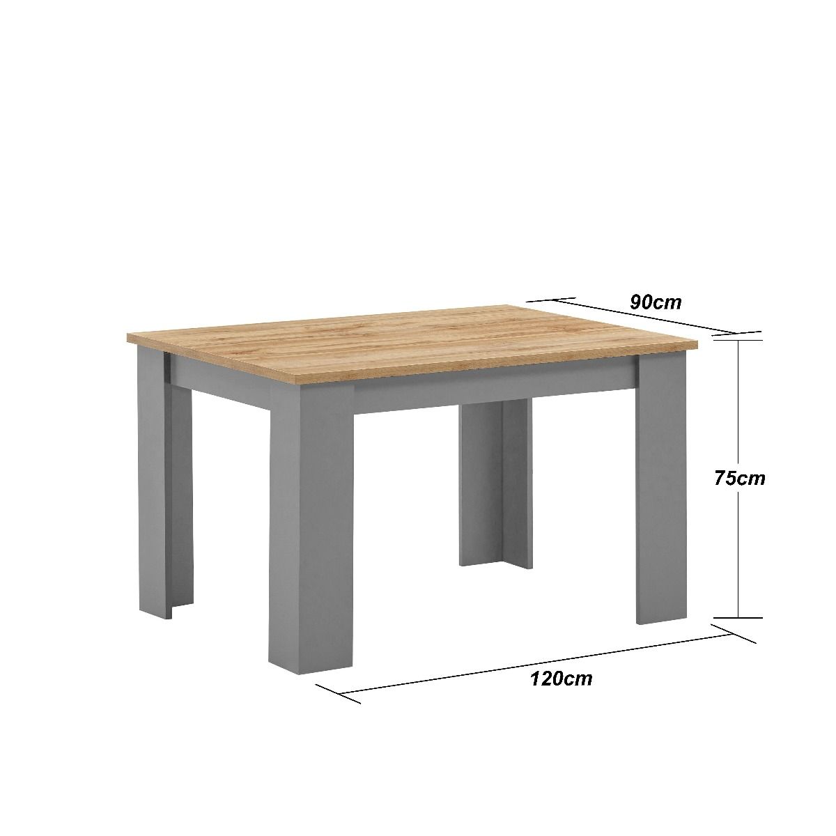 Lisbon Grey Dining Table Measurements