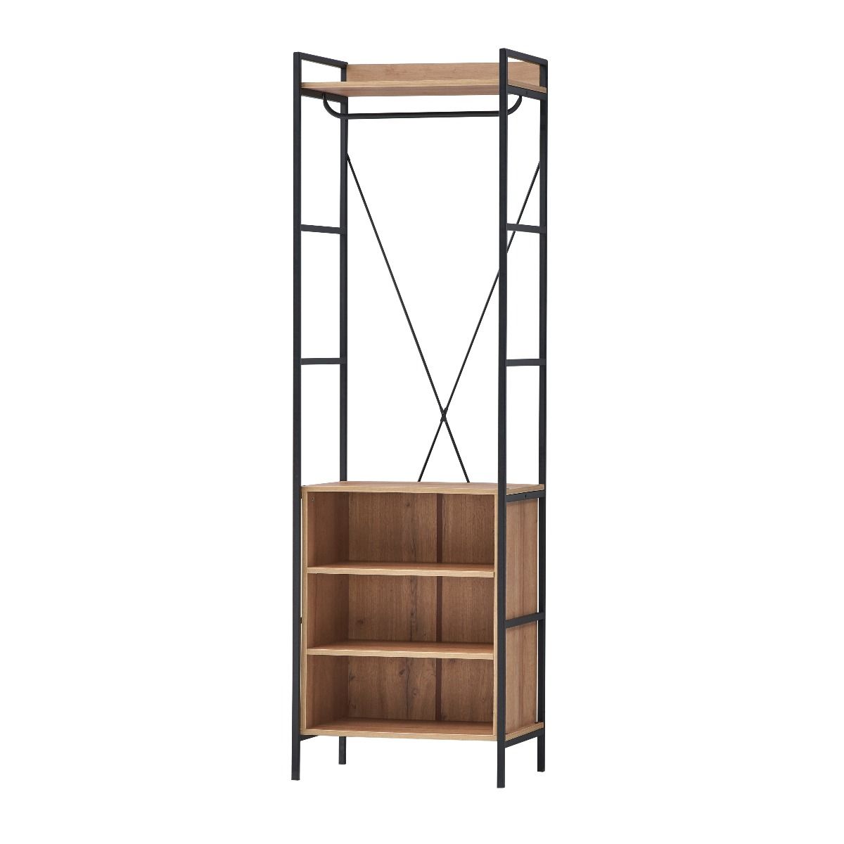 Oak Wardrobe 5 Shelves